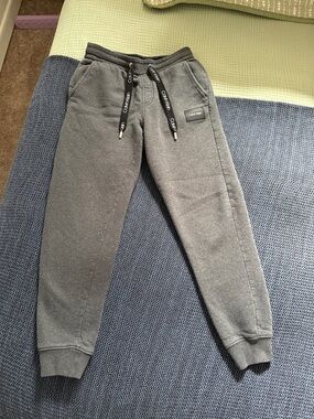 Calvin Klein Charcoal Gray Fleece Jogger Pants